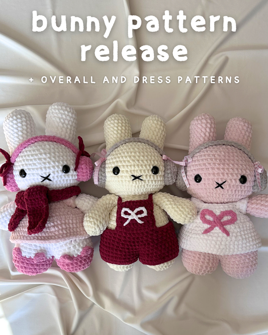 miffy bunny with outfits pattern